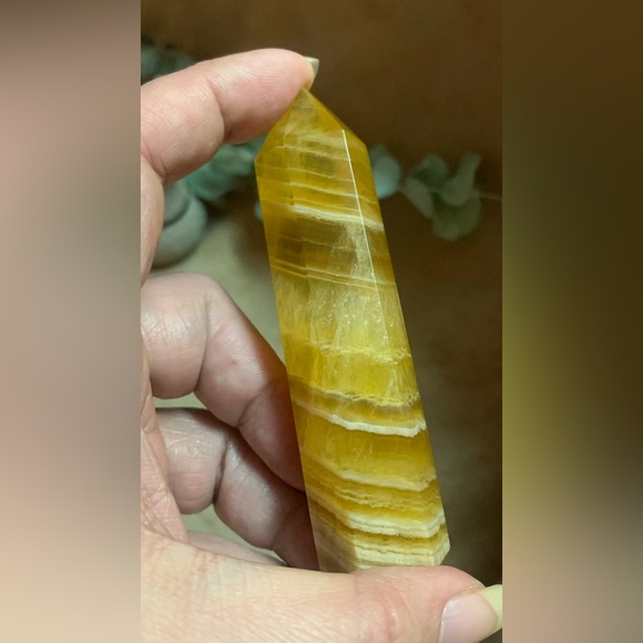 Yellow Golden Fluorite dt - Picture 10 of 10